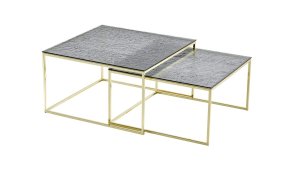 MİRA 2 Lİ KRİSTAL CAM ORTA SEHPA